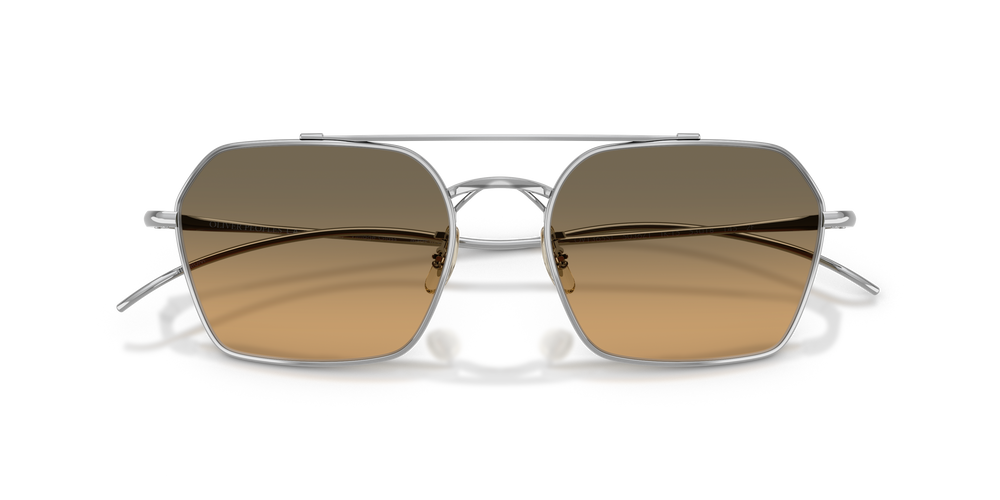 Oliver Peoples TK-15 con montura Plateado y lentes Marrón - El 6