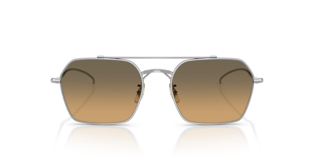 Oliver Peoples TK-15 con montura Plateado y lentes Marrón - El 8
