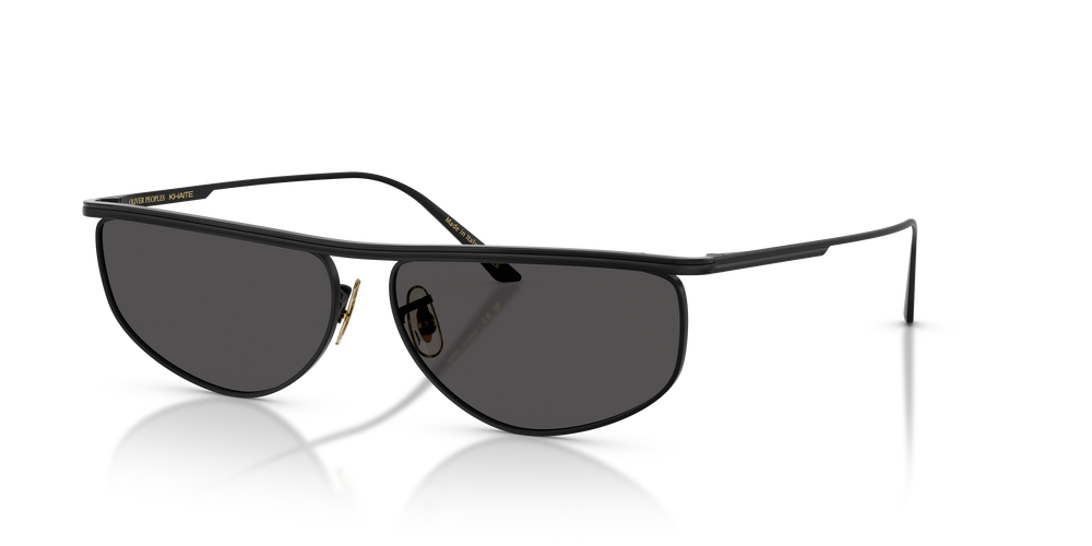 Oliver Peoples 1986C con montura Negro mate / Negro y lentes Gris - El 1