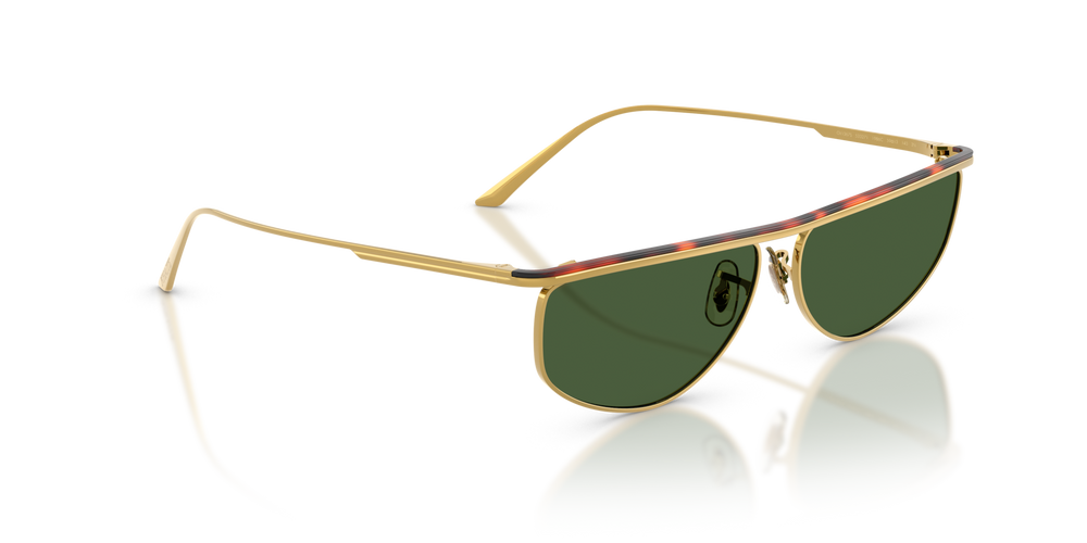 Oliver Peoples 1986C with Gold/Dark Mahogany frame and Green lenses - image 3