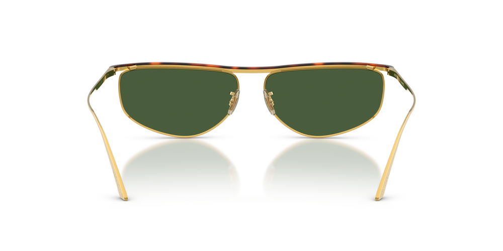 Oliver Peoples 1986C with Gold/Dark Mahogany frame and Green lenses - image 5