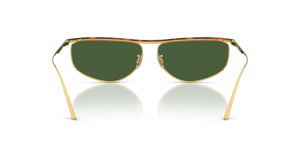 Oliver Peoples 1986C avec une monture Or/acajou foncé et des verres Vert - image 5