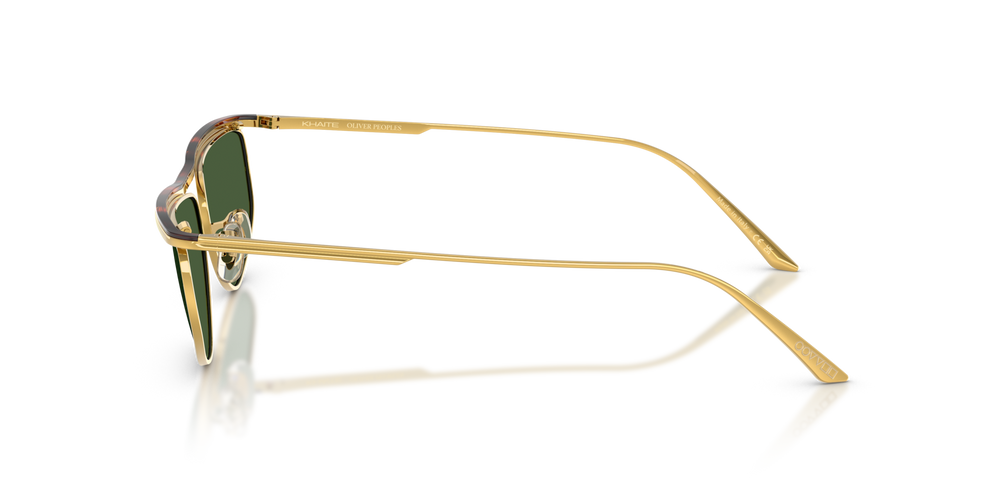 Oliver Peoples 1986C avec une monture Or/acajou foncé et des verres Vert - image 4