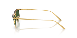Oliver Peoples 1986C avec une monture Or/acajou foncé et des verres Vert - image 4