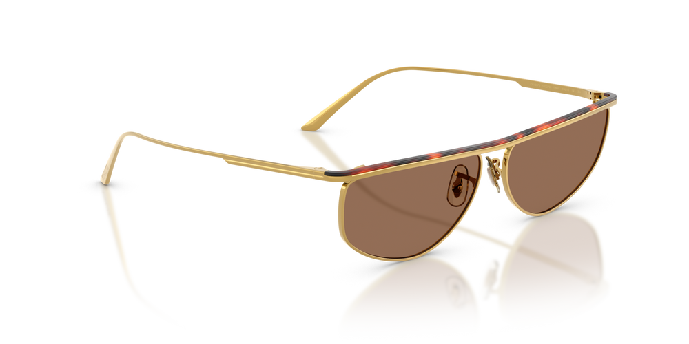 Oliver Peoples 1986C con montatura Oro/Mogano scuro e lenti  Marrone - immagine 3