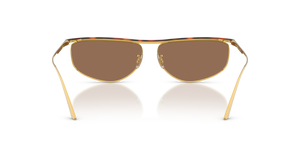 Oliver Peoples 1986C con montatura Oro/Mogano scuro e lenti  Marrone - immagine 5