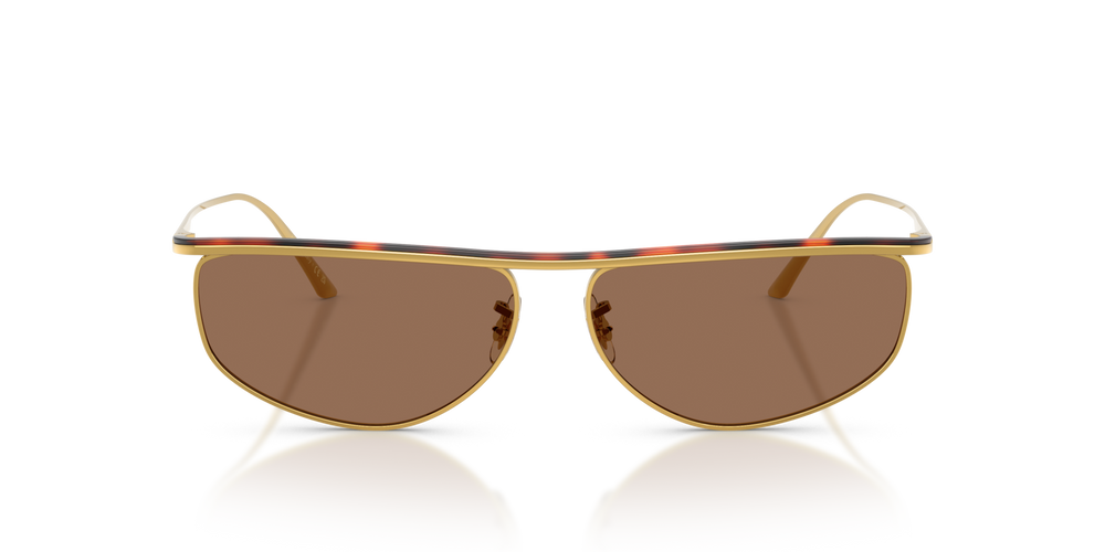 Oliver Peoples 1986C con montatura Oro/Mogano scuro e lenti  Marrone - immagine 2