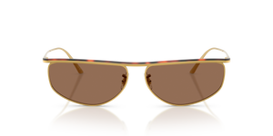 Oliver Peoples 1986C con montatura Oro/Mogano scuro e lenti  Marrone - immagine 2