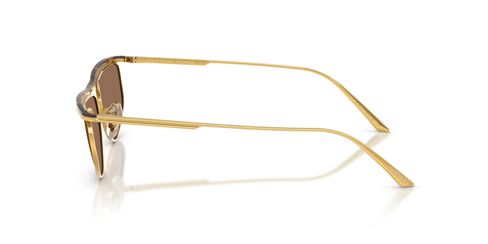 Oliver Peoples 1986C con montatura Oro/Mogano scuro e lenti  Marrone - immagine 4