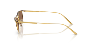 Oliver Peoples 1986C avec une monture Or/acajou foncé et des verres Brun - image 4