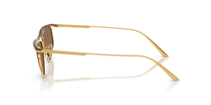 Sie Oliver Peoples 1986C mit Gold/Dunkles Mahagoni Gestell und Braun Gläsern - Das Bild 4