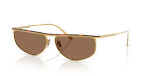 Oliver Peoples 1986C con montatura Oro/Mogano scuro e lenti  Marrone - immagine 1