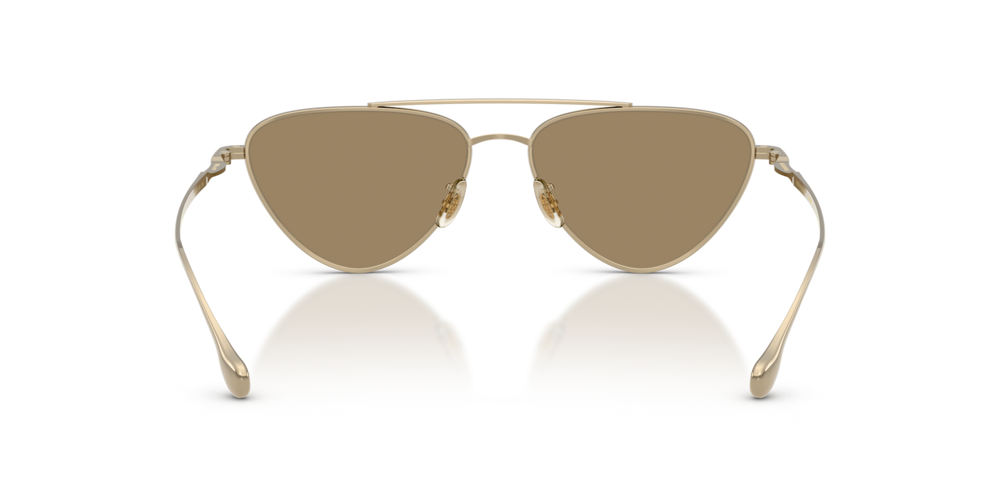 Oliver Peoples Edition 1 with Gold frame and Grey lenses - Image Nosepads