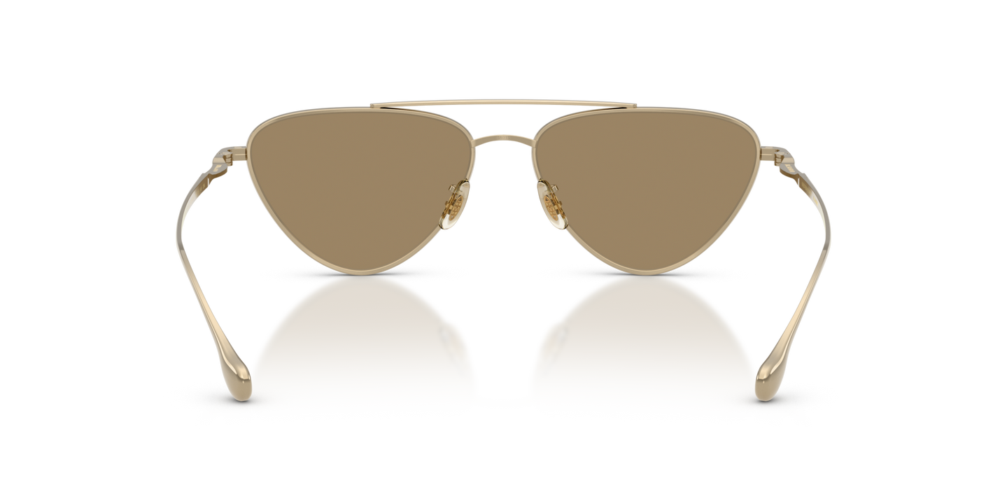 Oliver Peoples Edition 1 with Gold frame and Grey lenses - Image Nosepads