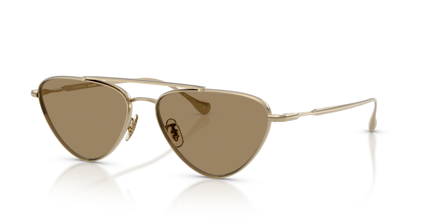 Oliver Peoples Edition 1 with Gold frame and Grey lenses - Image Eyewire