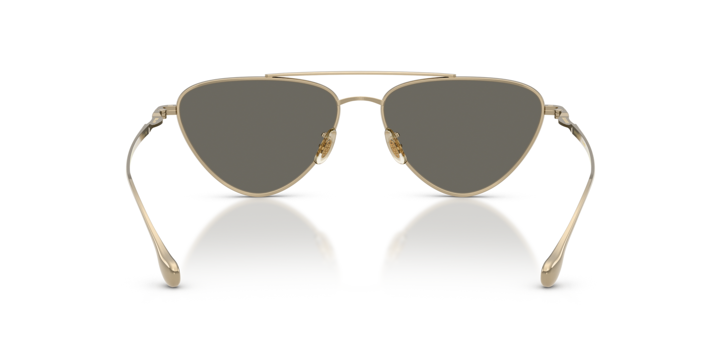 Sie Oliver Peoples Edition 1 mit Gold Gestell und Grau Gläsern - Bild Stegplättchen