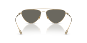 Oliver Peoples Edition 1 avec une monture Or et des verres Gris - L'image 5