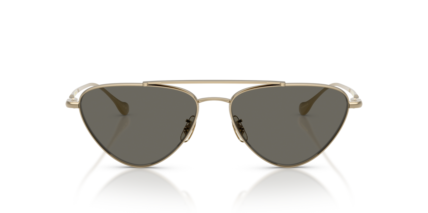 Sie Oliver Peoples Edition 1 mit Gold Gestell und Grau Gläsern - Bild Material