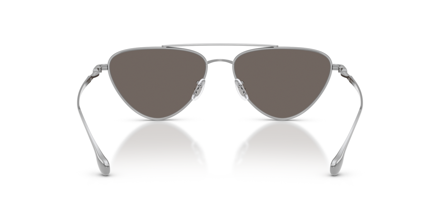 Oliver Peoples Edition 1 with Silver frame and Grey lenses - Image Nosepads