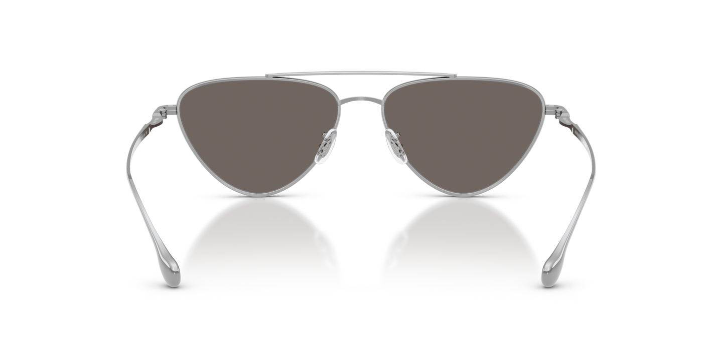 Oliver Peoples Edition 1 with Silver frame and Grey lenses - Image Nosepads