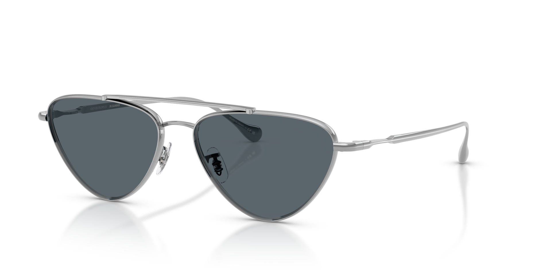 Oliver Peoples Edition 1 with Silver frame and Blue lenses