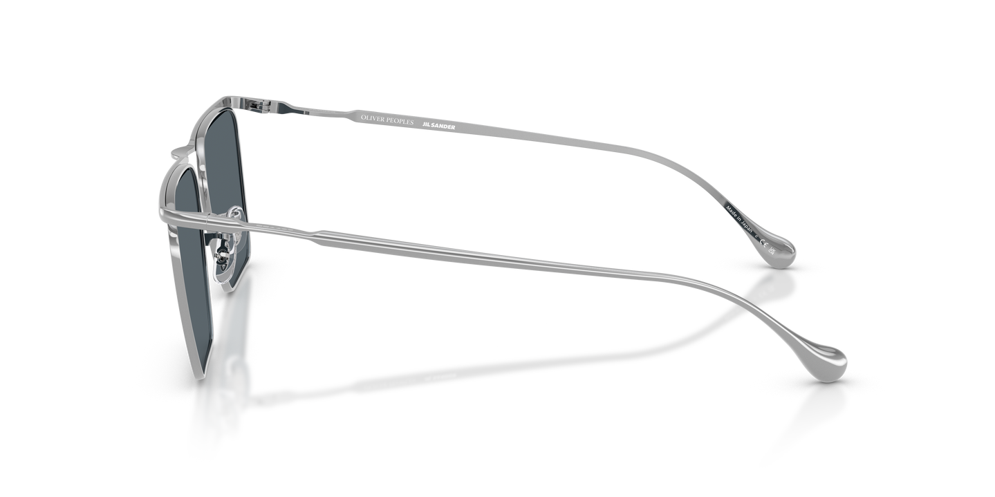 Oliver Peoples Edition 2 with Silver frame and Blue lenses