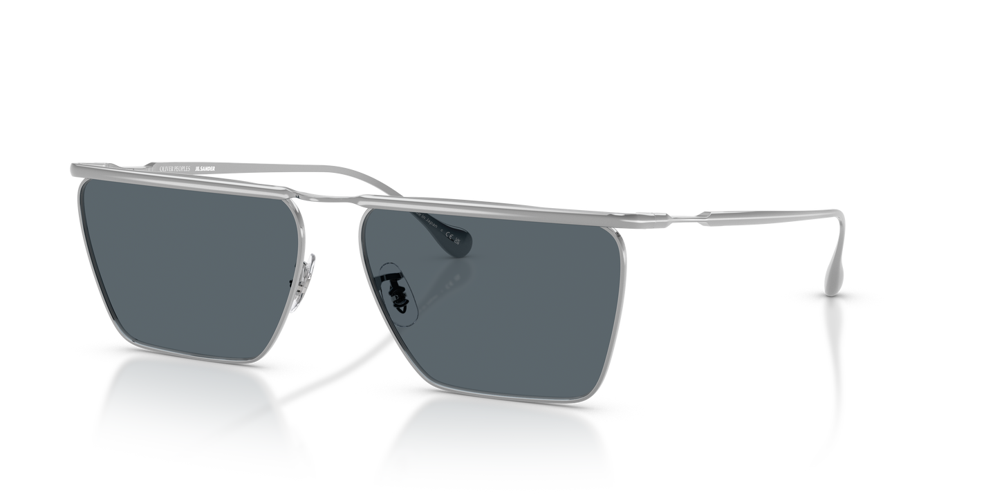 Oliver Peoples Edition 2 with Silver frame and Blue lenses