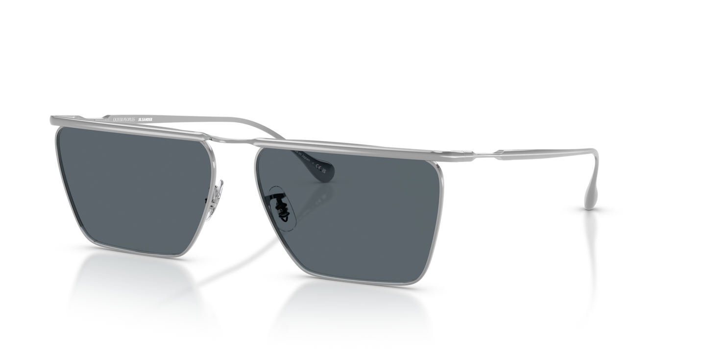 Oliver Peoples Edition 2 with Silver frame and Blue lenses - Image Eyewire