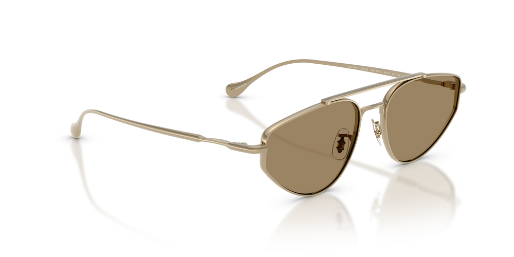 Oliver Peoples Edition 5 con montatura Oro e lenti  Grigio - L'immagine 3