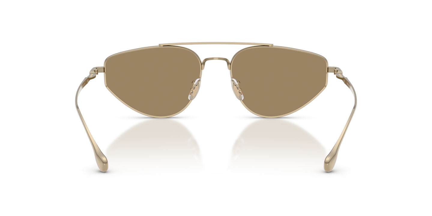 Oliver Peoples Edition 5 with Gold frame and Grey lenses - Image Nosepads