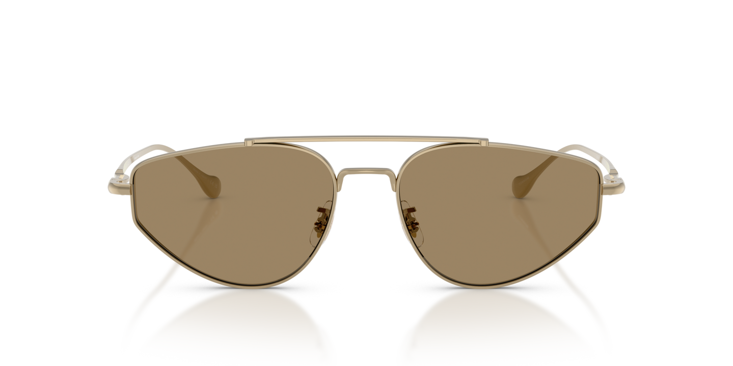 Sie Oliver Peoples Edition 5 mit Gold Gestell und Grau Gläsern - Bild Material
