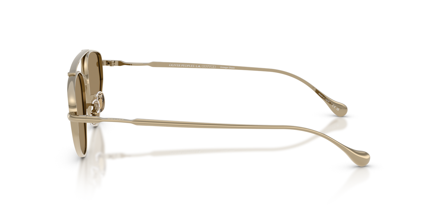 Oliver Peoples Edition 5 with Gold frame and Grey lenses - Image Temple