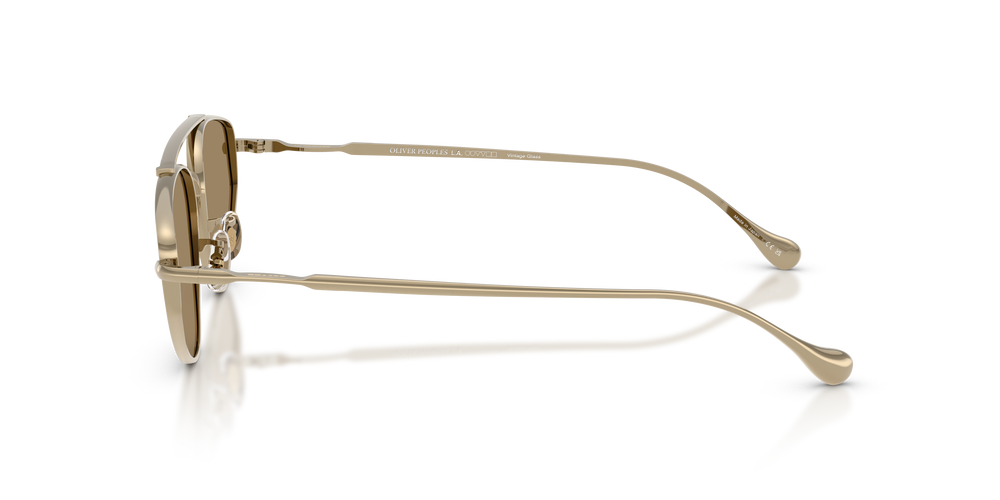 Oliver Peoples Edition 5 avec une monture Or et des verres Gris - L'image 4