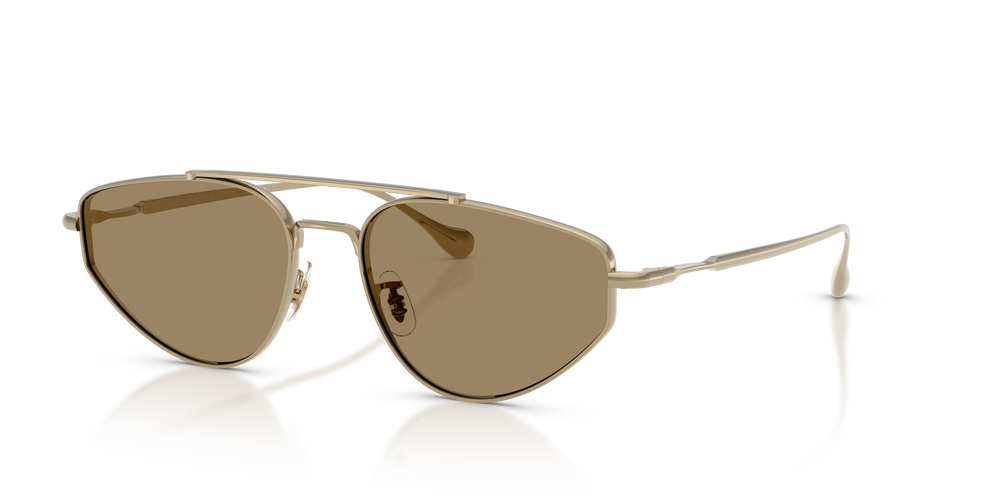 Oliver Peoples Edition 5 avec une monture Or et des verres Gris - L'image 3