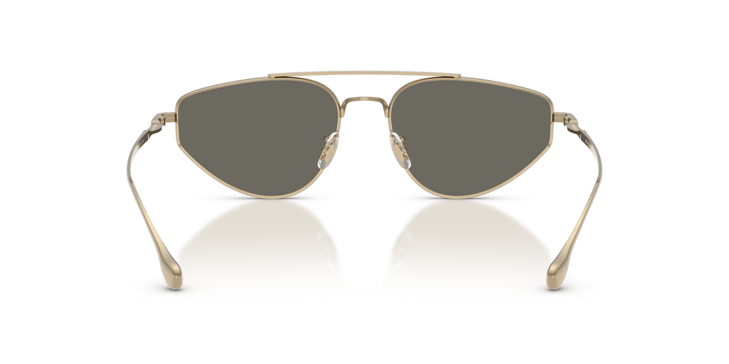 Oliver Peoples Edition 5 with Gold frame and Grey lenses - Image Nosepads