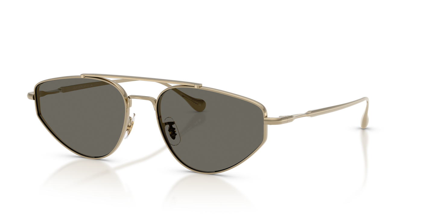 Oliver Peoples Edition 5 with Gold frame and Carbon Grey lenses