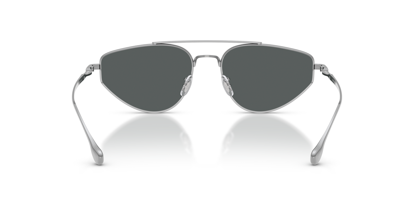 Oliver Peoples Edition 5 with Silver frame and Grey lenses - Image Nosepads