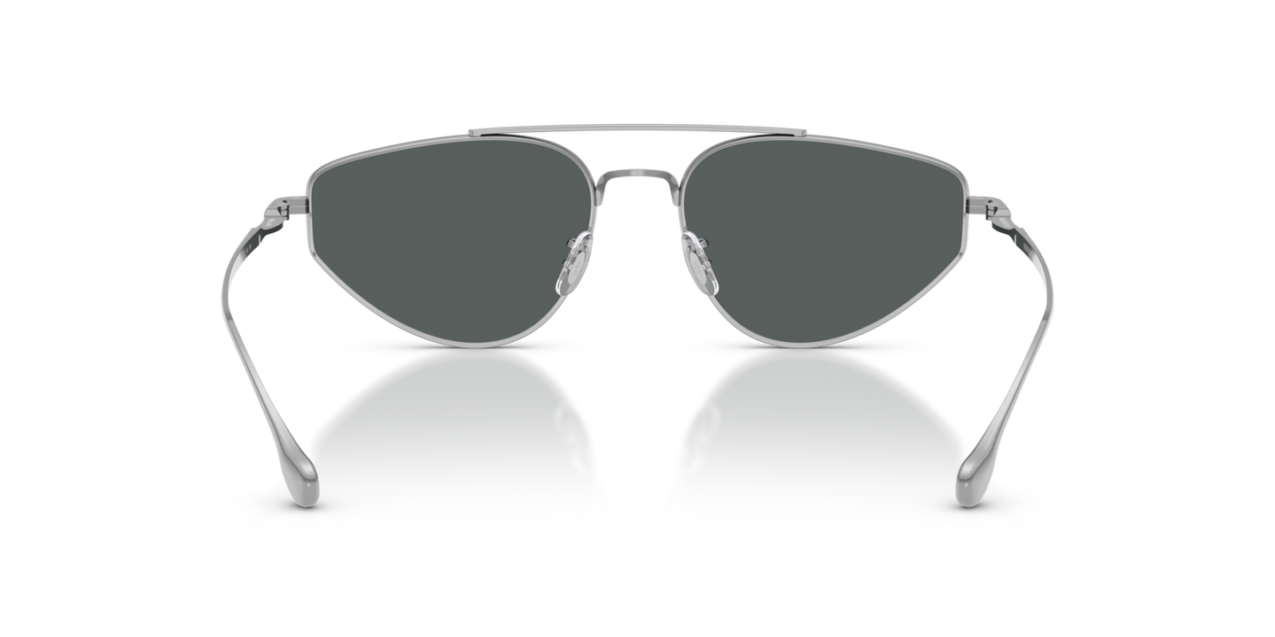 Oliver Peoples Edition 5 with Silver frame and Grey lenses - Image Nosepads