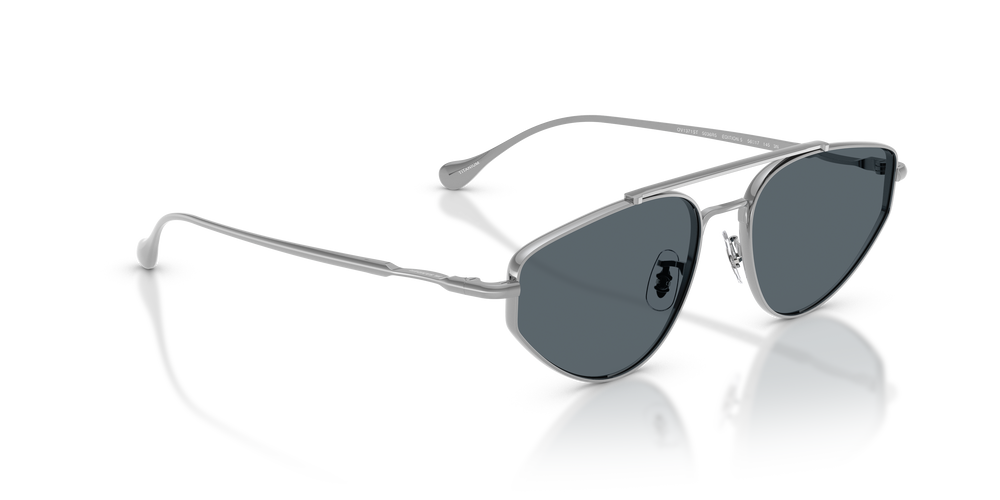 Sie Oliver Peoples Edition 5 mit Silber Gestell und Blau Gläsern - Das Bild 3