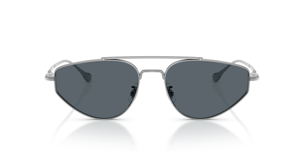 Sie Oliver Peoples Edition 5 mit Silber Gestell und Blau Gläsern - Das Bild 2