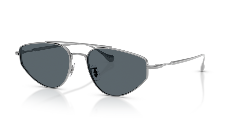 Oliver Peoples Edition 5 avec une monture Argent et des verres Bleu - L'image 2