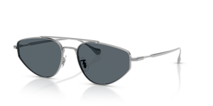 Sie Oliver Peoples Edition 5 mit Silber Gestell und Blau Gläsern - Das Bild 1