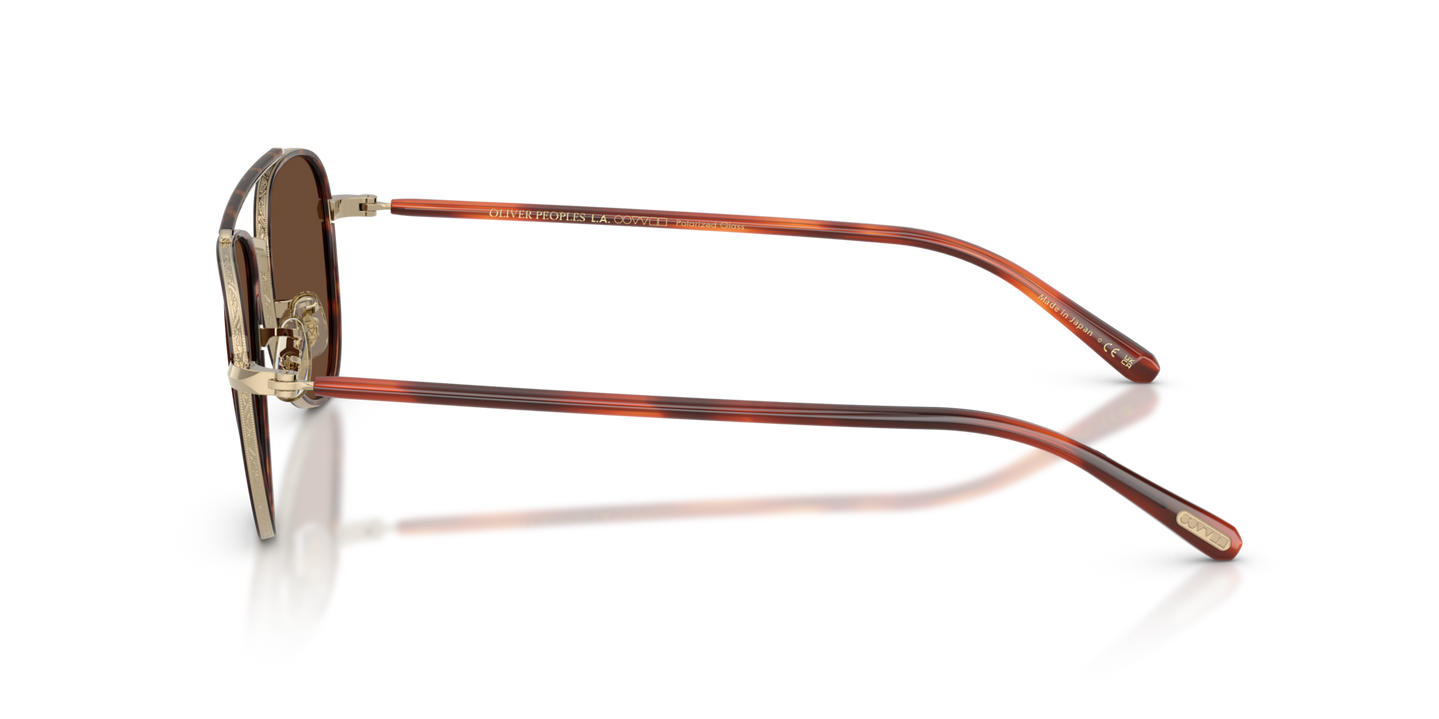 Oliver Peoples Sacoye con montura Caoba oscuro/dorado y lentes Marrón - Imagen Oliver Peoples Logo