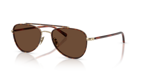 Oliver Peoples Sacoye with Gold/Dark Mahogany frame and Brown lenses - Image 1
