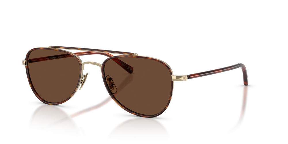 Oliver Peoples Sacoye con montura Caoba oscuro/dorado y lentes Marrón - imagen 1