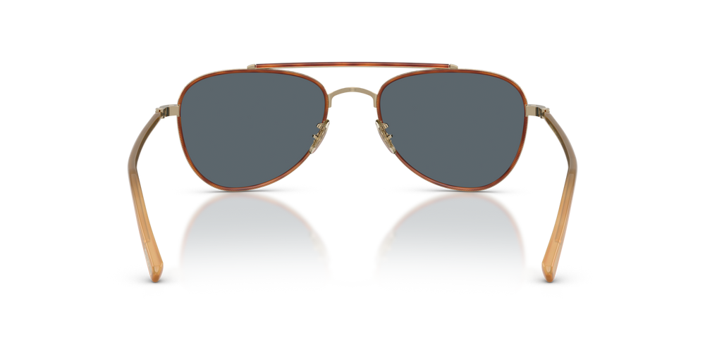 Oliver Peoples Sacoye avec une monture Or/Ambre et des verres Bleu - image 5