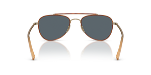 Oliver Peoples Sacoye avec une monture Or/Ambre et des verres Bleu - image 5