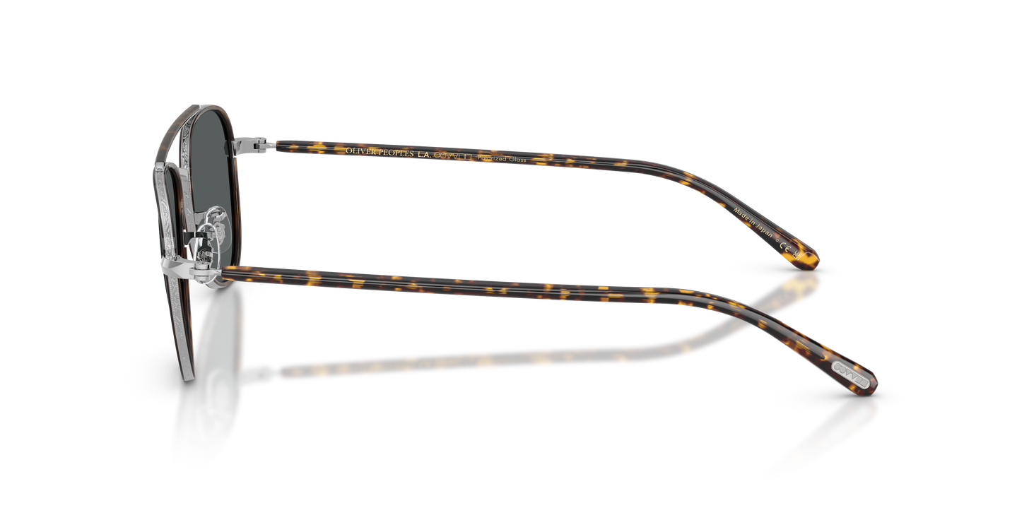 Oliver Peoples Sacoye with Silver frame and Grey lenses - Image Oliver Peoples Logo