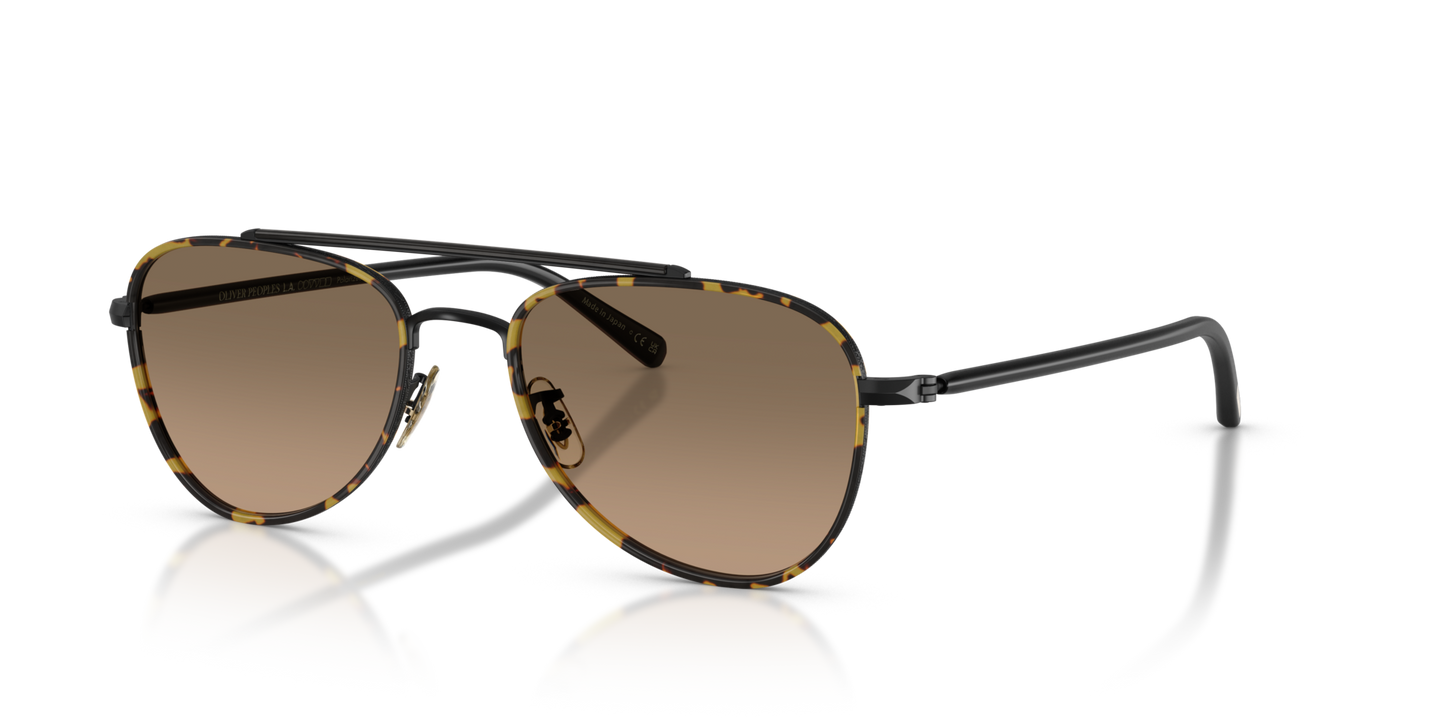 Oliver Peoples Sacoye with Matte Black/DTB frame and Brown lenses - Image Eyewire