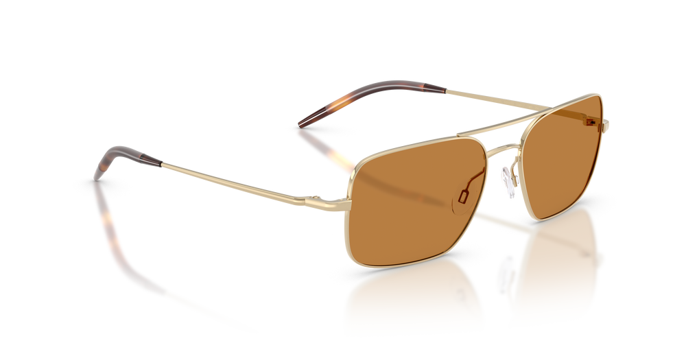 Oliver Peoples Victory II con montura Oro y lentes Marrón - El 3